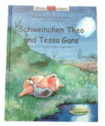 Schweinchen Theo und Tessa Gans