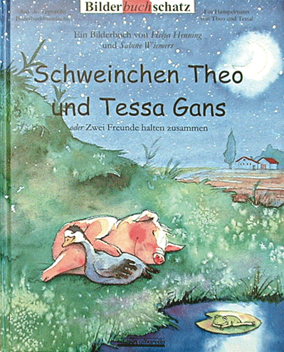 Schweinchen Theo und Tessa Gans